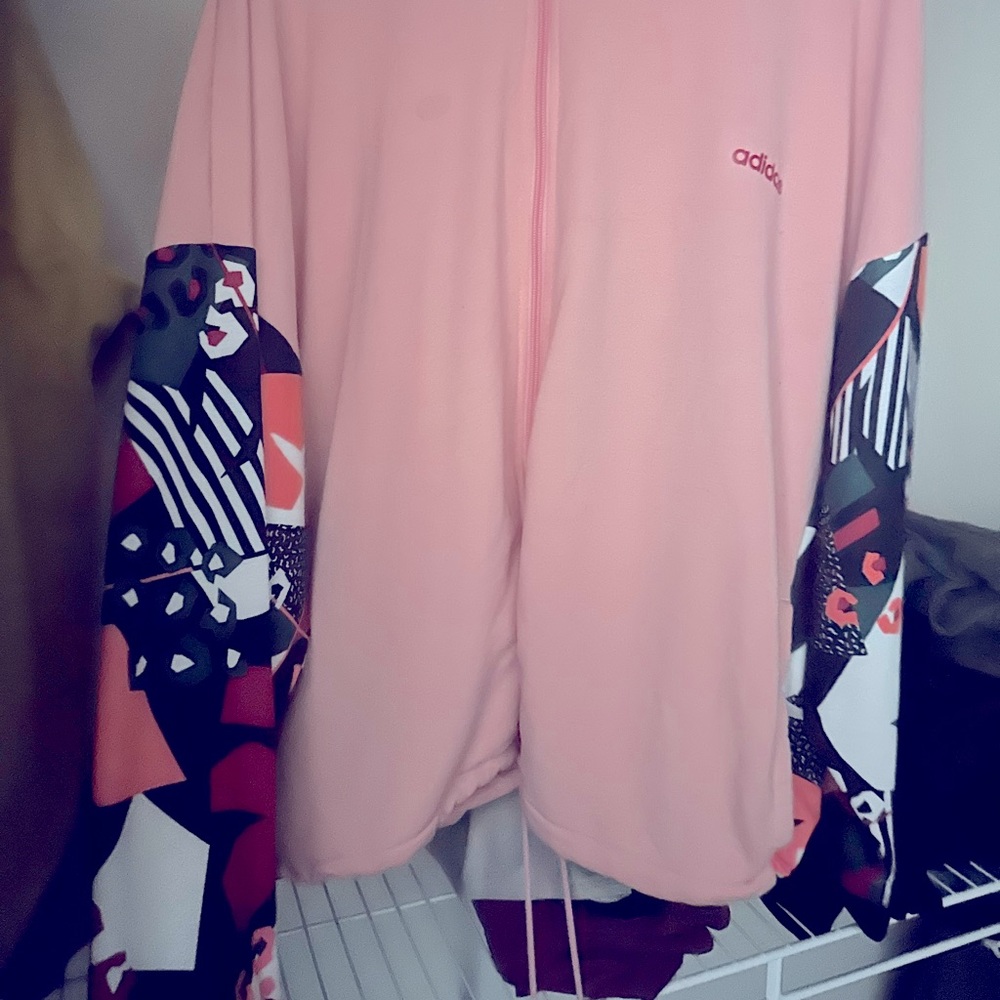 full length adidas adjustable jacket